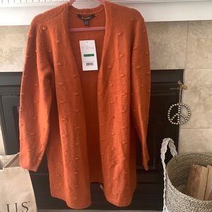 Cardigan with polka dot design